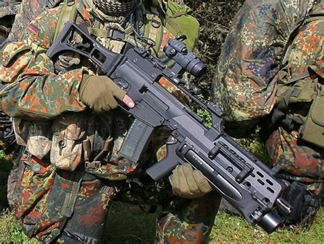 Hk G C With Grenade Launcher Germany Military Weapons Weapons Guns