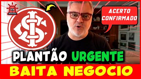 SAIU AGORA TORCIDA VAI A LOUCURA COLORADO CONFIRMOU TUDO ÚLTIMAS