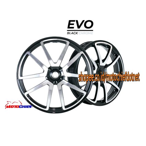 Jual Velg Racing Tapak Lebar Chemco Evo Vario Beat Scoopy Black Chrome