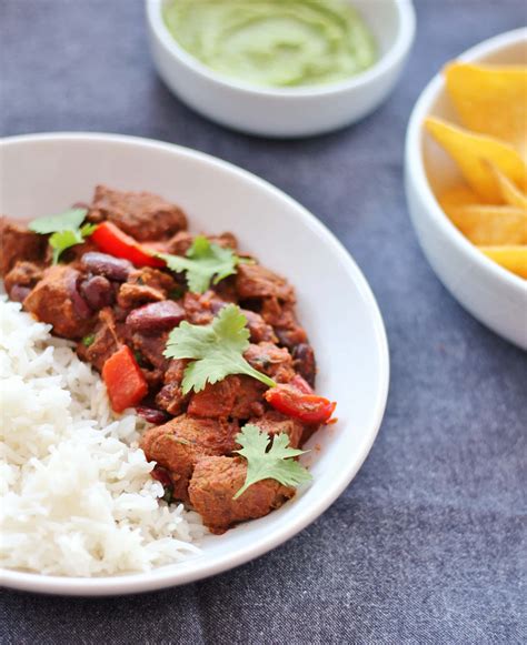 Slow Cooked Chunky Beef Chilli Easy Peasy Foodie