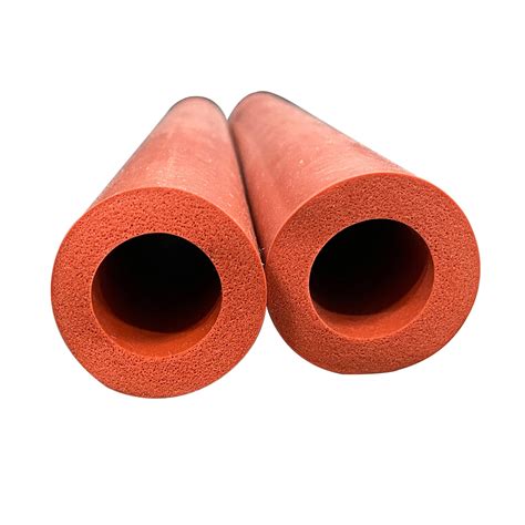 Food Grade Silicone Sponge Rubber Round Foam Tube Closed Cell Silicone Sponge Foam Tube Tubing