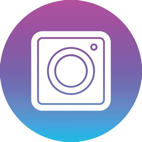 instagram gradiente círculo glifo icono invertido 16075090 Vector en