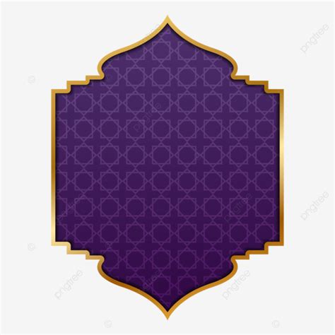 Luxury Islamic Style Golden Frame Vector Islamic Border Luxury Border