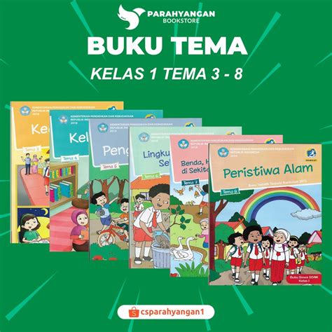 Jual Buku Tematik Tema 3 4 5 6 7 8 Kelas 1 Sd Mi Semester 1 Dan 2 Kurikulum 2013 Edisi