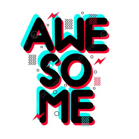 Awesome Text Effect For T Shirt And Print Awesome Effect T Shirt Png And Vector With