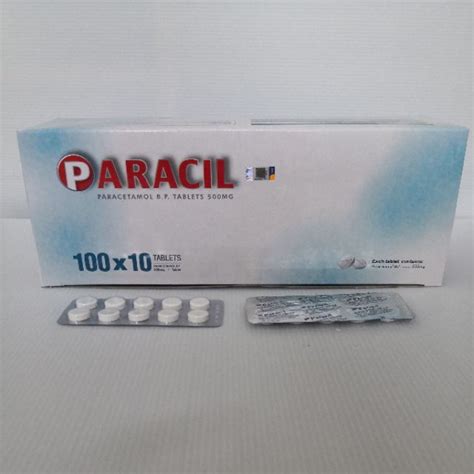 Paracil Paracetamol Tablet 500mg 10x10s 10 Strips Shopee Malaysia