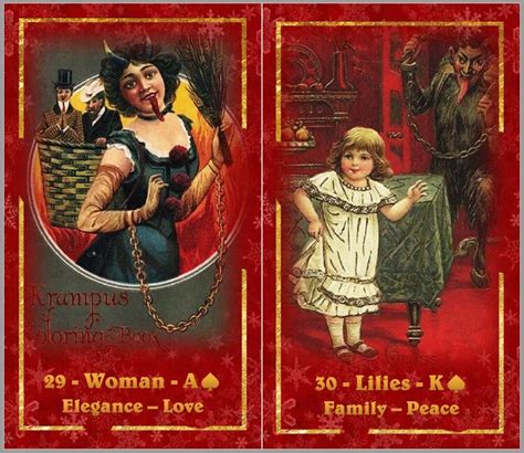 Grus Vom Krampus Lenormand Cards Lenormand Kipper Cards Tarot