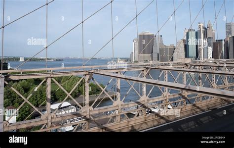 Architectural Detail Of The Brooklyn Bridge A Hybrid Cable Stayed