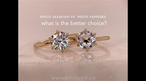 Diamond Vs White Sapphire Classic Options That May Have You