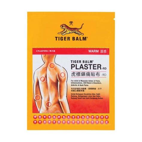 Tiger Balm Plaster Rd Warm 10cm X 14cm Large 1x2s Lazada