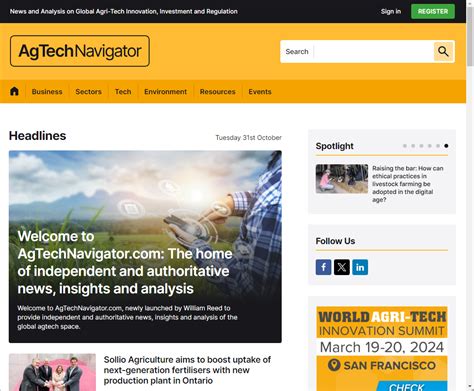 AgTechNavigator Launch Independent And Authoritative News