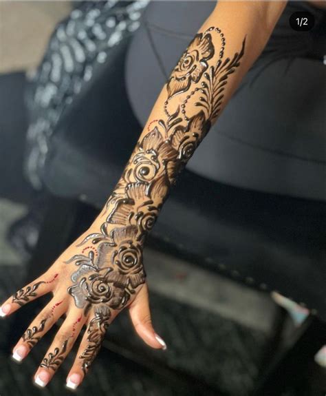 Pin By Y On HENNAA In 2024 Floral Henna Designs Henna Sleeve Henna