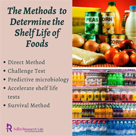 Shelf Life Determining Methods Food Research Lab FRL