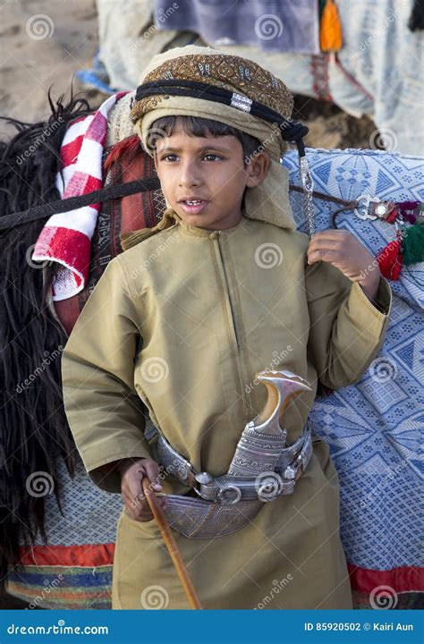 Young Omani Boy in Traditional Clothing Editorial Photography - Image of peninsula, urban: 85920502