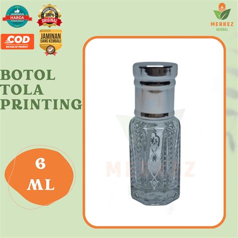 Jual Botol Tola Surrati Printing Motif Batik 6 Ml Botol Refill Isi