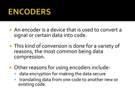 PPT - Encoders and Decoders PowerPoint Presentation, free download - ID ...