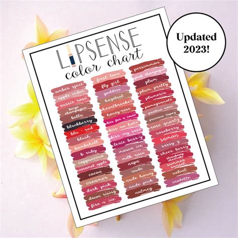 Lipsense Color Chart 2024 Printable Dredi Ginelle