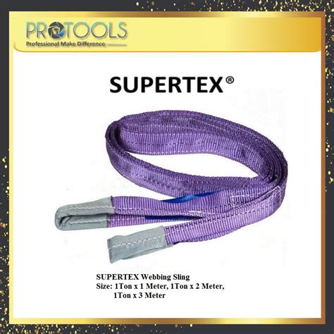 SUPERTEX Webbing Sling Belt 1 Ton X 1 Meter 1 Ton X 2 Meter 1 Ton X