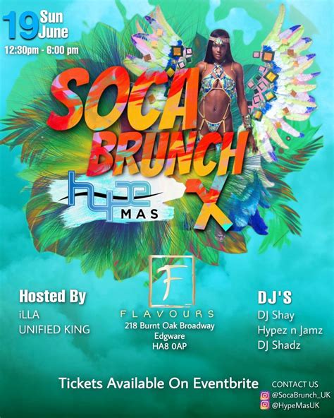 Soca Events Soca Brunch Uk X Hype Mas