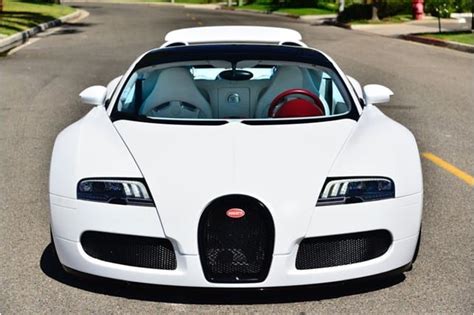 Matte Pearl White Bugatti Veyron Grand Sport For Sale