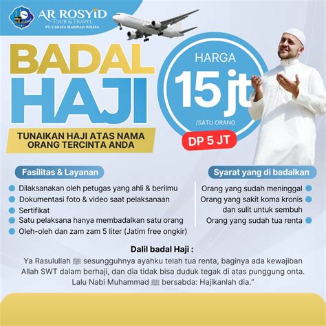 Program Badal Haji Tahun 2024 PT CAHAYA MADINAH WISATA