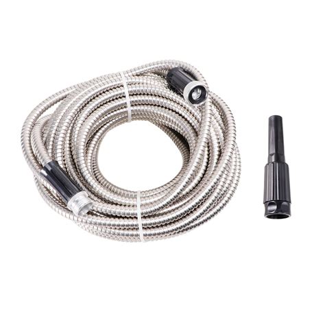 50ft Garden Hose 304 Stainless Steel Metal Water Hose Flexible