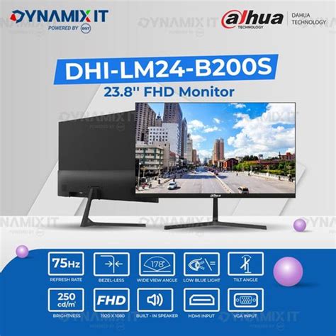 Jual Dahua Monitor Dhi Lm B S Full Hd Hz Hdmi Vga Speaker