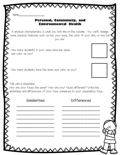 Second Grade Health Worksheets Library