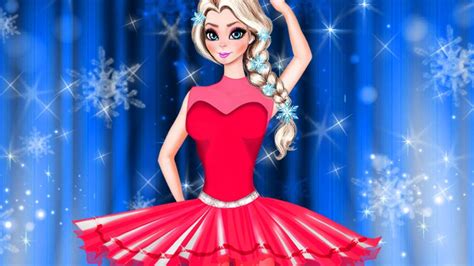 Elsa Ballerina Dress Up Online Game Youtube