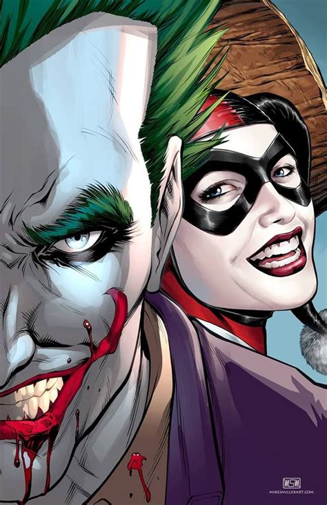 Desenho Da Arlequina E Do Coringa