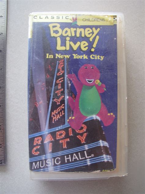 Barney Live In New York City Radio City Music Hall Vhs Etsy