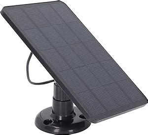 Solar Panel For Wireless Security Camera Waterproof W Micro Usb