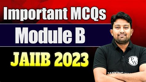 Jaiib Important Mcqs Rbwm Module B By Arvind Sir Youtube