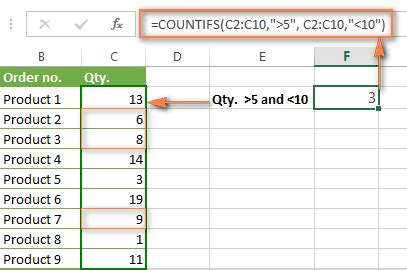 Excel Countifs And Countif With Multiple And Or Criteria Formula