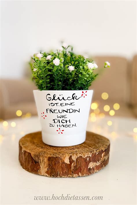 Blumentopf F R Freundin Freundin Geschenk Gl Ck Ist Eine Freundin Wie