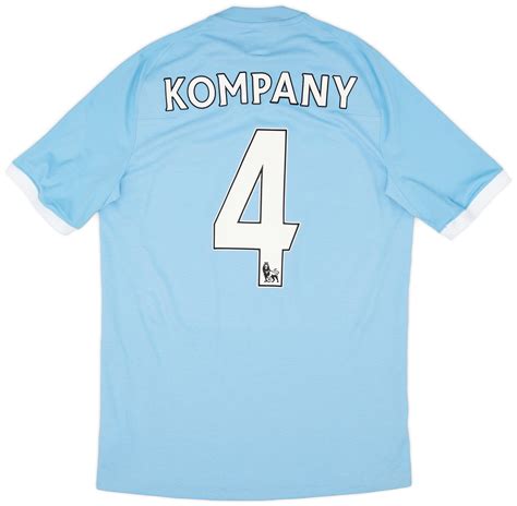 2010 11 Manchester City FA Cup Winners Home Shirt Kompany 4 M