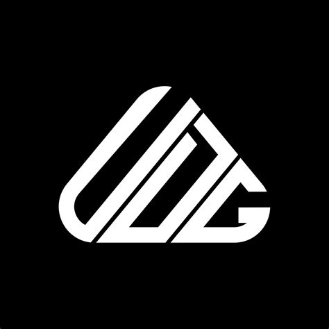 Diseño Creativo Del Logotipo De La Letra Udg Con Gráfico Vectorial