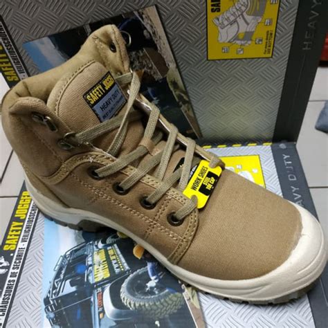 Jual Sepatu Safety Shoes Jogger Desert 011 S1P Coklat Jakarta Barat