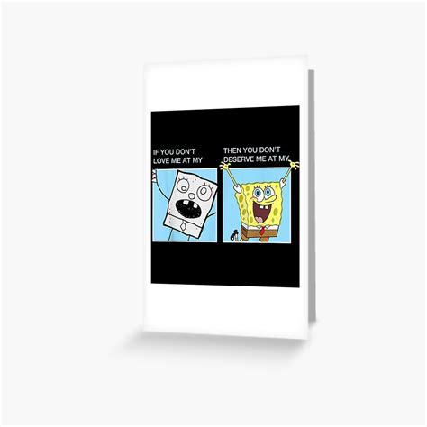 Spongebob Squarepants Doodlebob Meme Greeting Card For Sale By