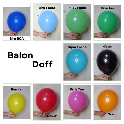 Jual Balon Latex Doff Isi Pcs Balon Latex Dove Inch Shopee