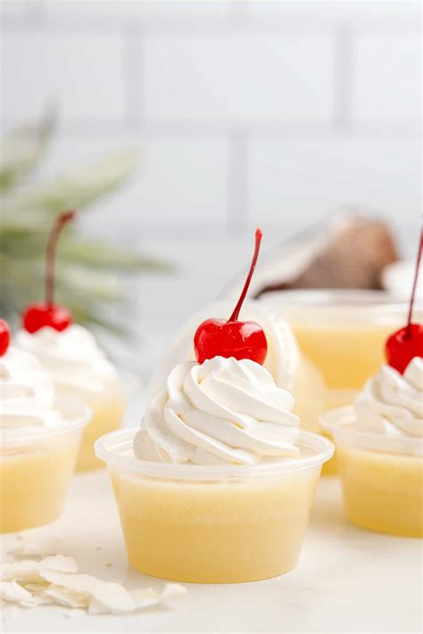 Pina Colada Jello Shots Easy Recipe 365 Days Of Baking