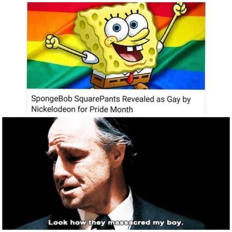 Spongebob Squarepants Revealed As Gay By Nickelodeon For Pride Month Ey Cred My Boy Ifunny