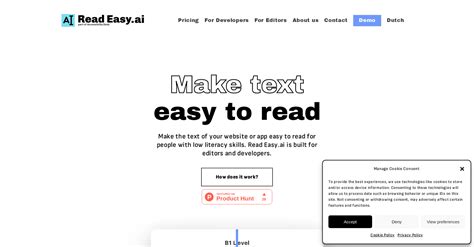 Read Easy Ai And 17 Other AI Tools For Text Rewriting