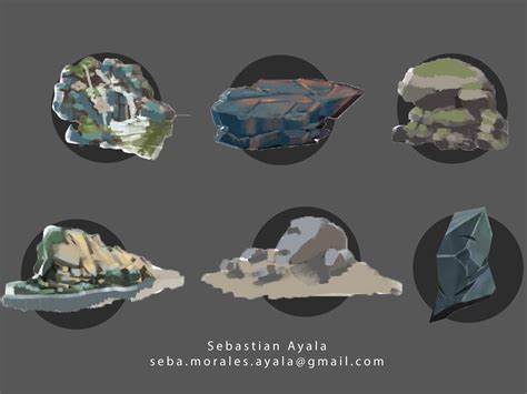 ArtStation - 2D Asset rocks