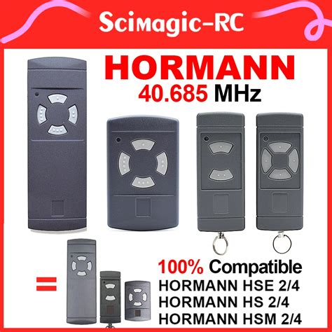 Hormann Mhz Hs Hsm Hse Hse Garage Door Remote Control