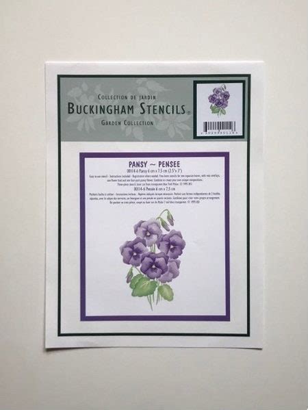 Pansies Stencil - Etsy