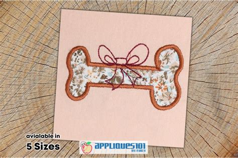 Dog Bone Machine Embroidery Applique Design Bones