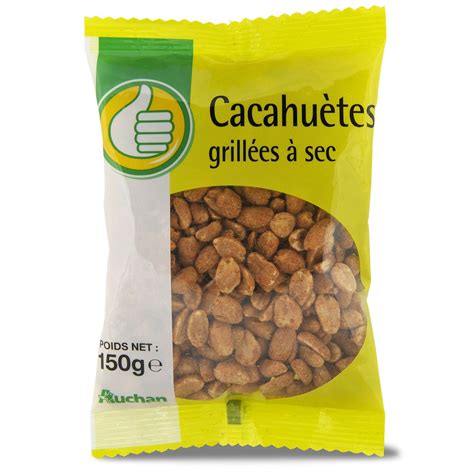 POUCE Pouce cacahuètes grillées à sec 150g pas cher Auchan fr