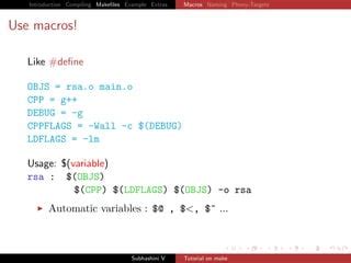 Makefiles Tutorial Ppt