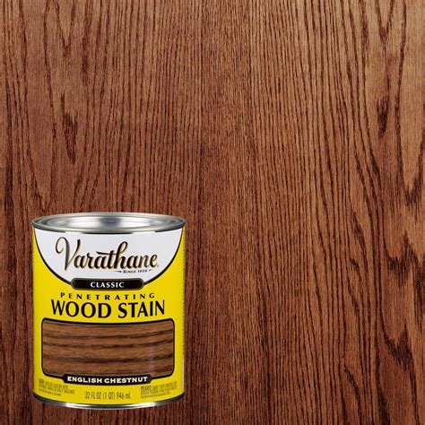 Varathane 1 Qt English Chestnut Classic Wood Interior Stain 339713 Interior Wood Stain Red